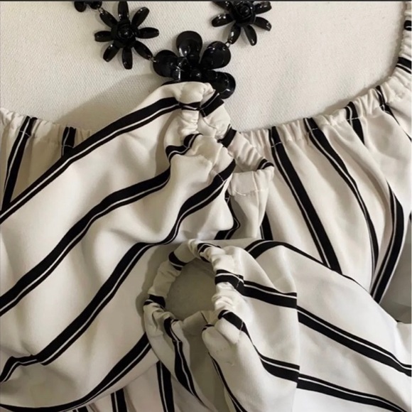 NWT Missguided Striped Bardot Jumpsuit! - Picture 7 of 7